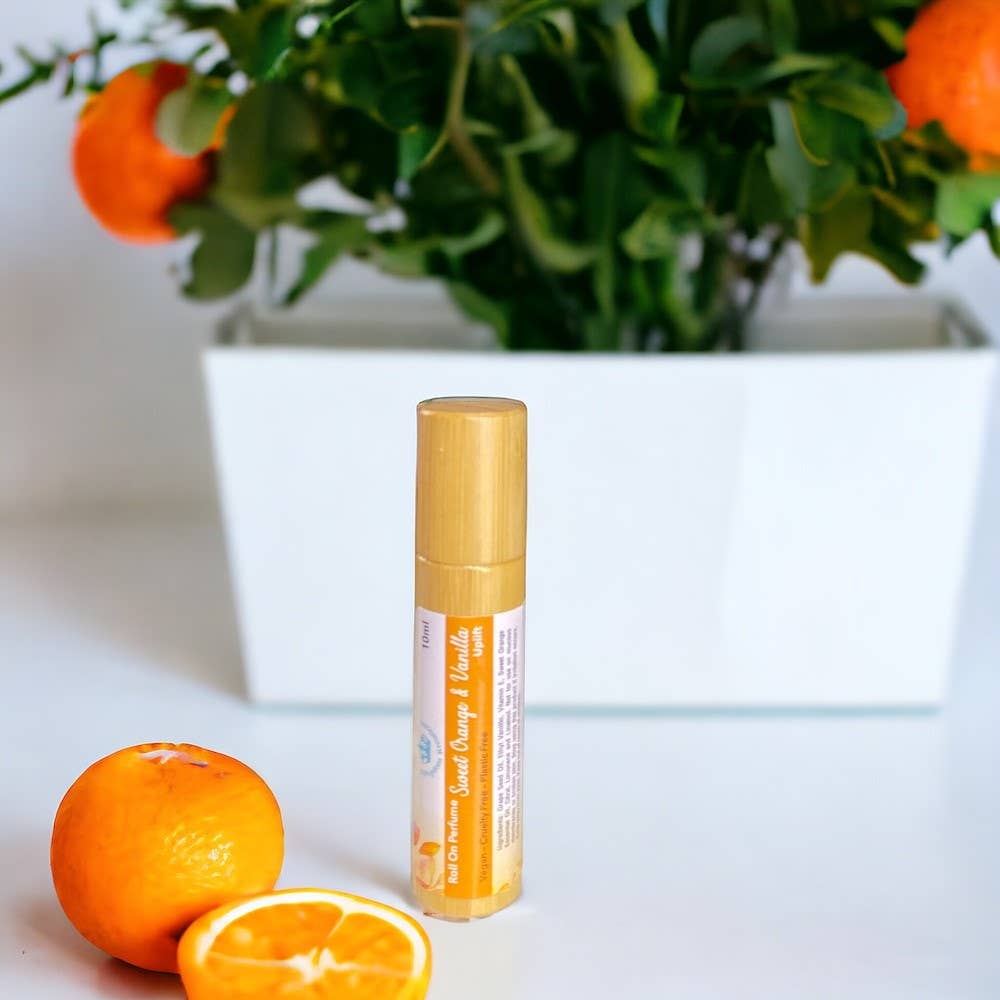 Sweet Orange & Vanilla Roll-On Perfume Oil · Uplifting Vegan Fragrance (10ml)