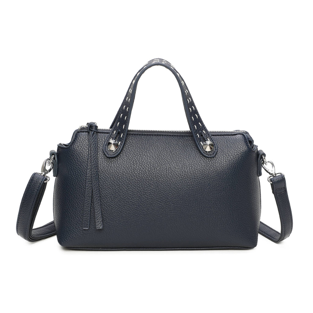 Small Structured Top Handle Crossbody Bag