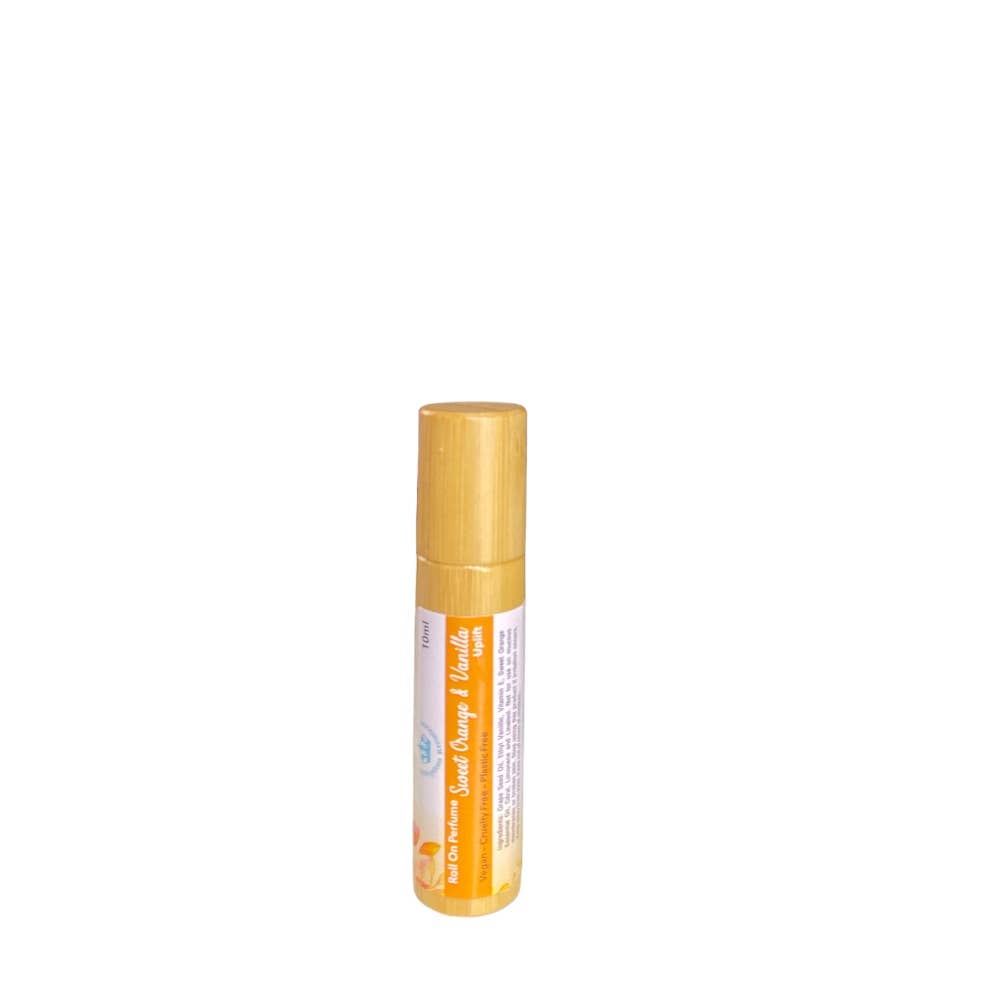 Sweet Orange & Vanilla Roll-On Perfume Oil · Uplifting Vegan Fragrance (10ml)
