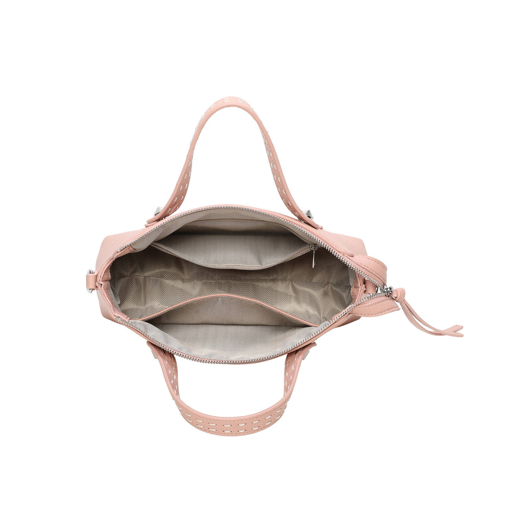 Small Structured Top Handle Crossbody Bag