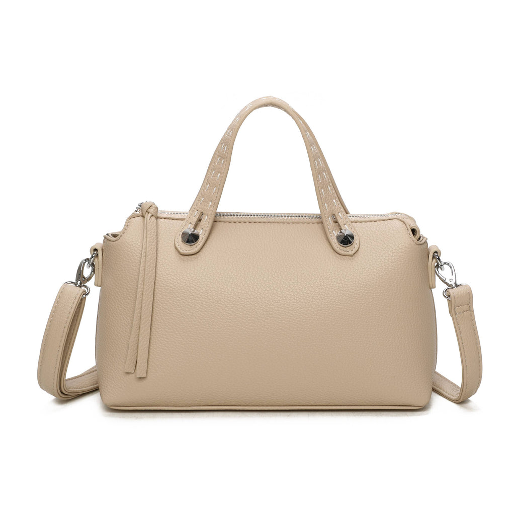 Small Structured Top Handle Crossbody Bag