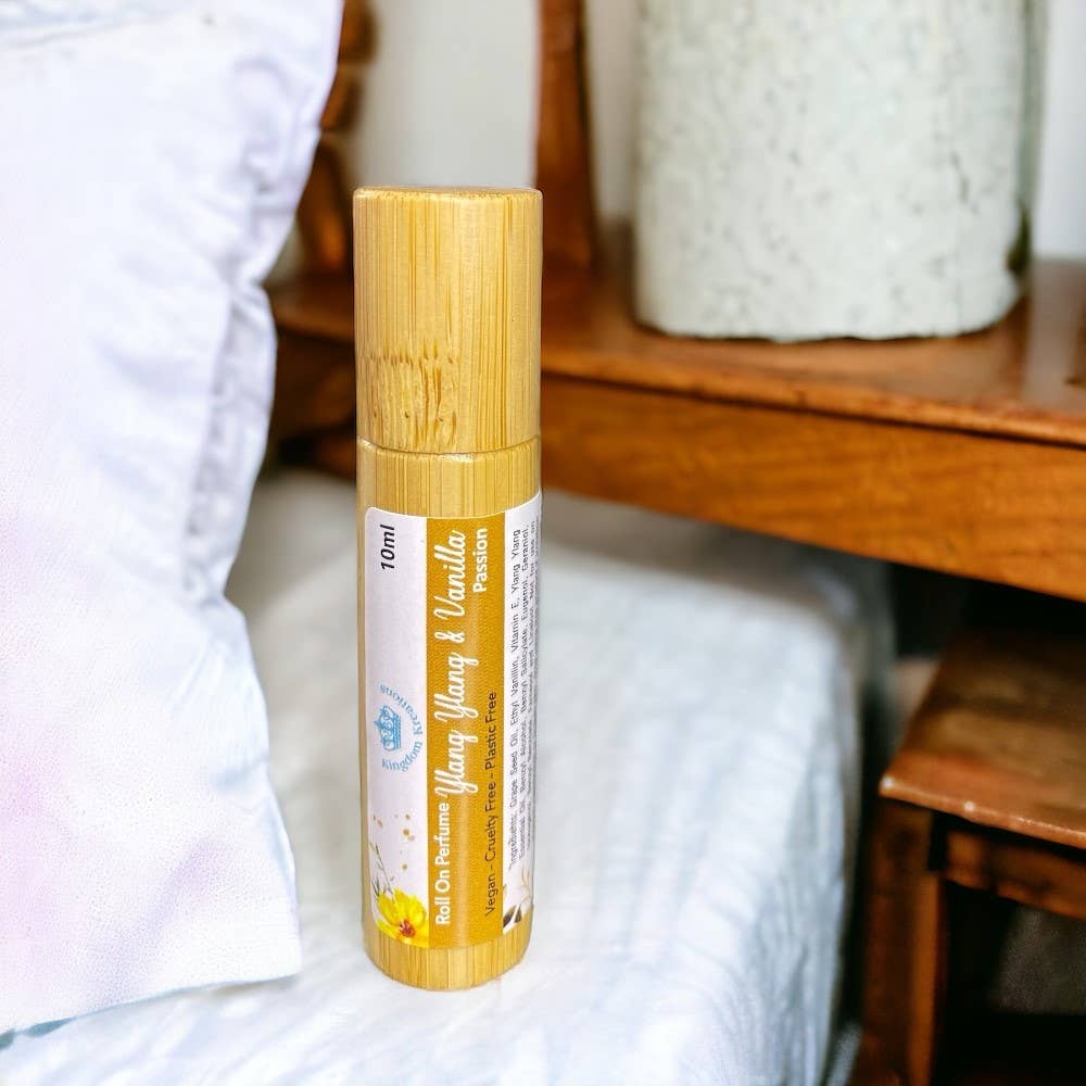 Ylang Ylang & Vanilla Roll-On Perfume Oil · Warm, Sensual Vegan Fragrance (10ml)