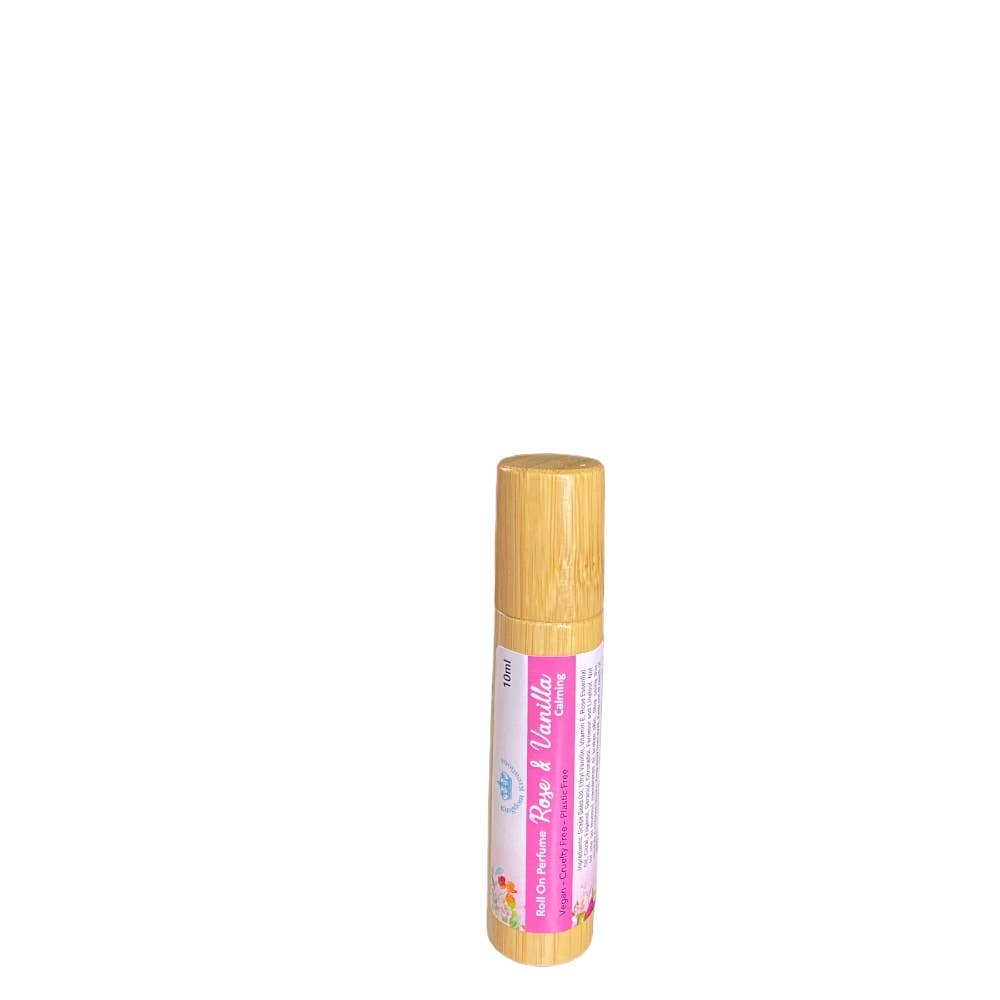 Rose & Vanilla Roll-On Perfume Oil · Calming Vegan Fragrance (10ml)