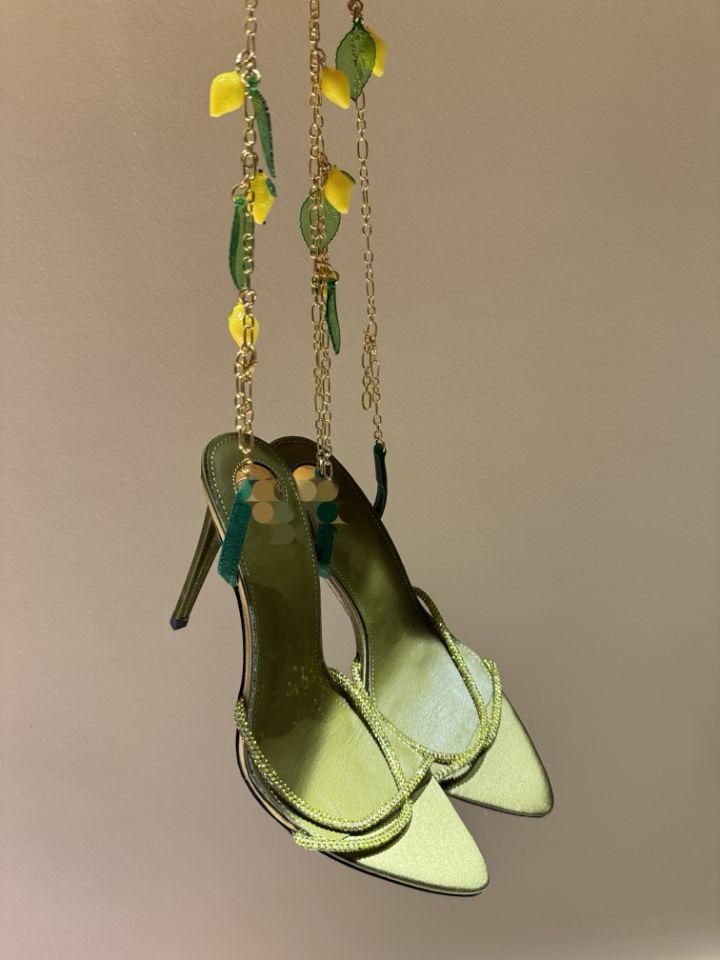 Embellished Strappy Sandal Heels