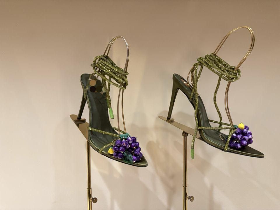 Embellished Strappy Sandal Heels