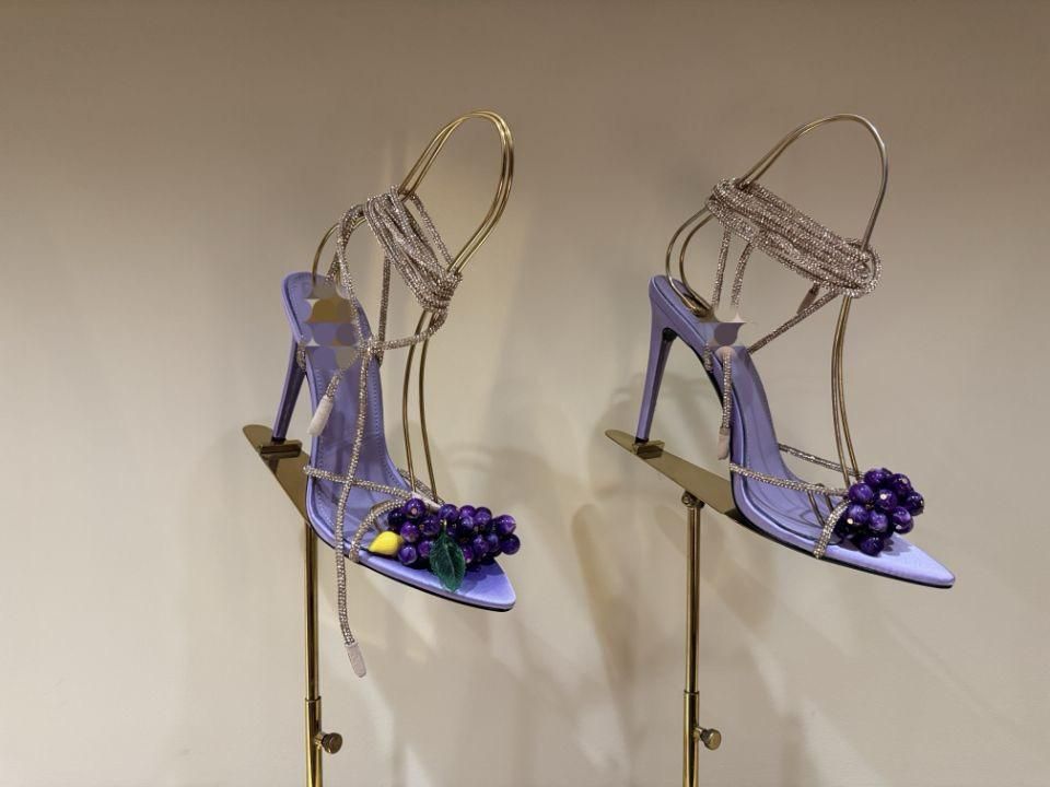 Embellished Strappy Sandal Heels
