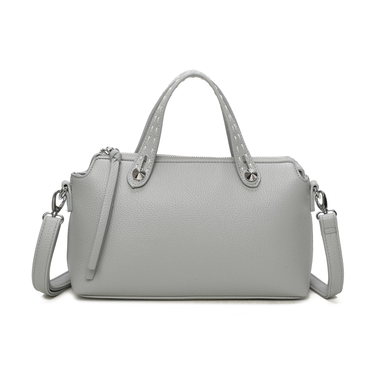 Small Structured Top Handle Crossbody Bag