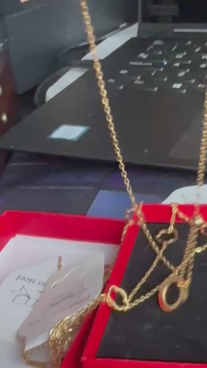 Layered Chain Necklace Set